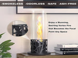 Tornado Tabletop Bio Ethanol Fireplace Indoor Outdoor,Portable Table Top Fire Pit Fuel Bioethanol W1889P397320
