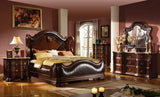 Traditional style Night stand made with wood in Dark Walnut 808857778543
