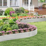 Galvanized Metal Landscape Edging Includes 6 Flexible Panels 30239382