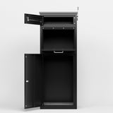 Package Delivery Box for Outside Lock15.74"L*16.92"W*44.5"H, Heavy-Duty Steel Package Drop Box W396P278342