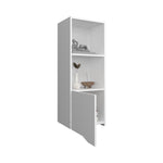 ZUN Obregon 43" Tall One-Door Wall Cabinet with Two Open Shelves, Medicine Cabinet B200P235847