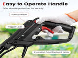 10 Amp Electric Tiller - 380 RPM Garden Cultivator with 4 Blades, 14" Working Width & Foldable 99645939