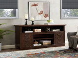 Retro TV Stand Storage for TVs up to 65'', Mid Century Modern TV Stand & Entertainment Center W2275P460426