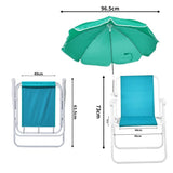Folding Beach Chair with Umbrella Adults, Lightweight Porable Camping Chair with 265lbs Capacity 85132895