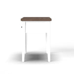 ZUN 53 inch Writing Desk, No Assembly Required, Jasmine Whitewash and Barnwood Finish B108P160167