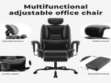 Office Chair 200 kg PU Leather Computer Chair with Lumbar Support and High Backrest, W2367P290485