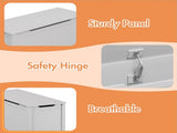 Kids Wooden Toy Box Storage with Safety Hinged Lid for Ages 2 00884520