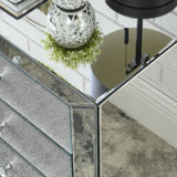 W 22 "X D 16.5" X H26.4 "Elegant Three Drawer Cabinet, Drawer Inlaid with Diamond Glass W1005P183000