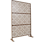 Outdoor & Indoor Privacy Metal Privacy 76" H48" W, Freestanding Decorative Privacy W465P193213