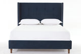 Peyton Upholstered Queen Bed / 54" High Headboard / Traditional Hand Buttoned Tufting / Nailhead B083P152028
