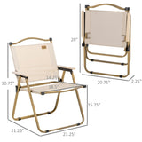 ZUN Folding Camping Chairs / beach chair （Prohibited by WalMart） 91722366