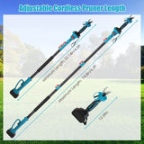 2-in-1 Electric Pruning Shear with Pole - 850W Brushless Motor, 200min Run Time, 4.5-6.3ft Extension 47093163