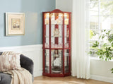 Glass Cabinet Lighted Corner Cabinet Corner Display Curio Cabinet, Glass Display With 28889237