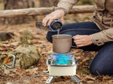 13KW Stepless Adjustable Camping Gas Stove Windproof 5 Burner Head Copper Preheating Tube, Piezo 29040017