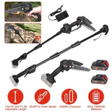 2-in-1 Cordless Pole Saw, Brushless Mini Chainsaw Cordless with Pole, 2 Pack 21500mAh Batteries 70458939