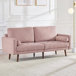 ZUN 74'' Modern Love Seats Sofa Couch Furniture, Velvet Fabric Mid Century Couch for Living Room, T2694P182207