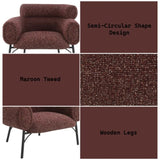 Mardi Maroon Tweed Chair B2726P309302