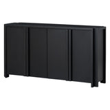 ZUN U_Style Designed Storage Cabinet Sideboard with 4 Doors , Adjustable Shelves, Suitable for Living N711P186863B