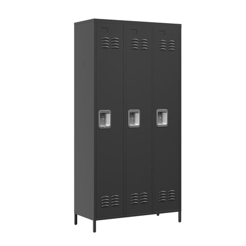 ZUN 3 Door 72"H Metal Lockers With Lock for Employees,Storage Locker Cabinet for Home Gym Office School T2398P285652