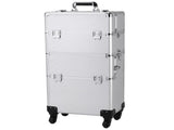 3 in 1 Aluminum Cosmetic Makeup Case Tattoo Box Silver 05913846