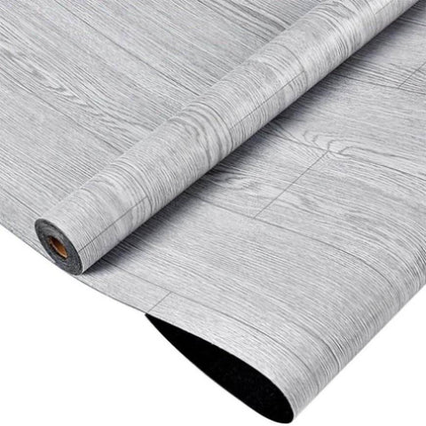 ZUN 3D Retro Laminate Vinyl Flooring Roll, Peel and Stick Linoleum Wood Grain, Vinyl Plank Floor Tiles, 84188596