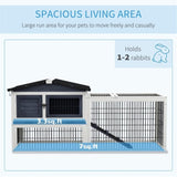 ZUN Outdoor Rabbit Hutch （Prohibited by WalMart） 65169278