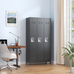 ZUN 3 Door 72"H Metal Lockers With Lock for Employees,Storage Locker Cabinet for Home Gym Office School T2398P285652