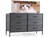 6 Drawer Fabric Dresser for Bedroom, Chest of Drawer Organizer Storage Cabinet for Closet, Entryway, 79981284