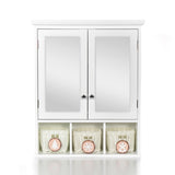 ZUN Bathroom Storage Cabinet, Medicine Cabinets for Bathroom with Mirror, 2 Doors 2 Adjustable Shelf + 3 W1801109067