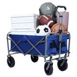 Collapsible Wagon Cart Foldable,Wagons Carts Foldable with Wheels with Drink Holders,for W321P269223