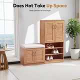 Multi functional Storage Cabinet with Bench & 73 Storage compartment, Adjustable layer board
, W2948P242706
