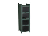 Modern Four-tier Glass Door Cabinet with Featuring Five-tier Storage, for Entryway Living Room W757P241563