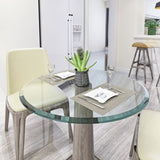 32" Inch Round Tempered Glass Table Top Clear Glass 1/2" Inch Thick Beveled Polished Edge W241P248444