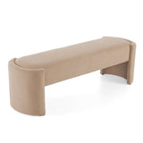 Elegant and Simple Long - shaped Ottoman Bench, Light Camel N769P227926Y