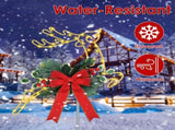 Christmas Lighted Reindeer Decorations, 9.84FT 30 LED Battery Operated Stake Lights, Metal 84586113