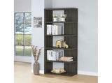 Weathered Grey 5-shelf Bookcase B062P145507