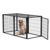 ZUN Dog Crate 63" Dog Kennel for Small Medium Dogs, Puppy Dog Playpen with Top, Pet Cage, Indoor, W1162P245312