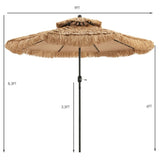 9 foot portable beach umbrella with 8 Ribs 55272905