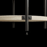 Modern minimalist style circular Bohemian table, 31.4''natural circular wooden double-layer W1727P251175