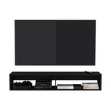 Warrior 59" Floating Tv Stand with Two open shelves, media compartments and cable management B070P224232