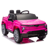 ZUN 12V Kids Ride on Car W/Parents Control,Licensed Chevrolet Silverado,Four-wheel suspension,LED W1578P202306