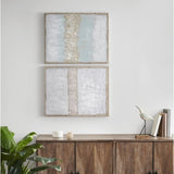 Hand Embellished Glitter 2-piece Canvas Wall Art Set B03598848