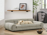 Soft and comfortable pet sofa with backrest and armrests, suitable modern rectangular pet sofas W487P266088