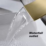Wall mounted bathroom waterfall faucet 09354006