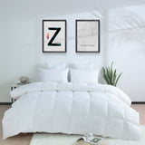 ZUN Feather Down Comforter with 100% Cotton Shell for Bedroom All Season 91137690