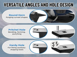 Single Horn Anvil, 110Lbs/50kg Cast Steel Anvil, High Hardness Rugged Round Horn Anvil Blacksmith, W3213P453363