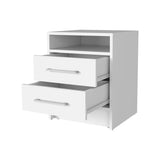 White 2-Drawer Nightstand B062P230639