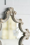 ZUN 30" x 23.5" Artistic White Diamond Scrollwork Mirror, Home Accent Mirror for Living Room, Entryway, W2078124361