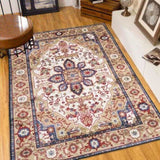 Area Rug 6x9 Vintage Bohemia Large Persian Non-slip Washable Rug For Room Kitchen Bedroom W2907P265124