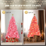 6ft 250 Lights PVC Material 900 Branches Automatic Tree Structure Warm White Two-Color 8 Modes With 34718426